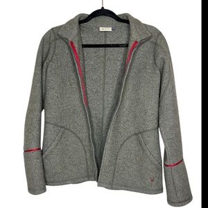 IBEX New Zealand Merino Wool Full Zip Jacket Mock Neck Mid Layer size S